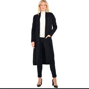 Women's Black Long Cardigan Sweater